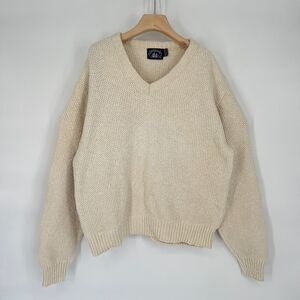 VTG Boathouse Row Chunky Knit Sweater Men Sz XL Fisherman Costal Nautical Cotton